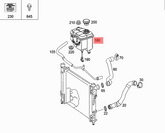 Coolant Bottle 2035000049 A2035000049  For MERCEDES-BENZ C-CLASS W203 Tag-B-09